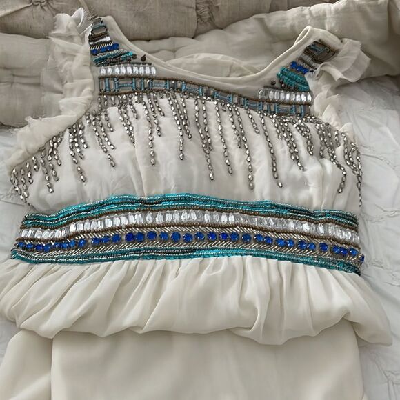 TULAROSA x REVOLVE Stella Dress in Ivory SIZE S NWOT Retail 278.00 BEADS IN TACT - Picture 13 of 14